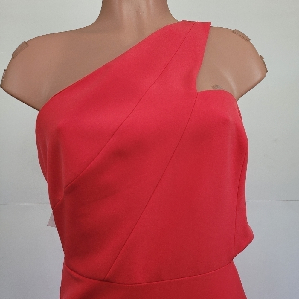 Aidan Mattox One Shoulder Slit Maxi Dress Size 10 - Picture 7 of 12